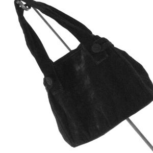 Paint the Lilly velvet handbag